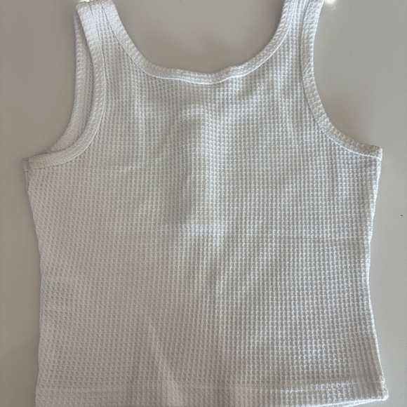 Hippie Rose Three button Waffle Tank - Picture 3 of 3